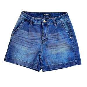 d.jeans Women's High-Rise Stretch Denim Shorts Blue Size 6